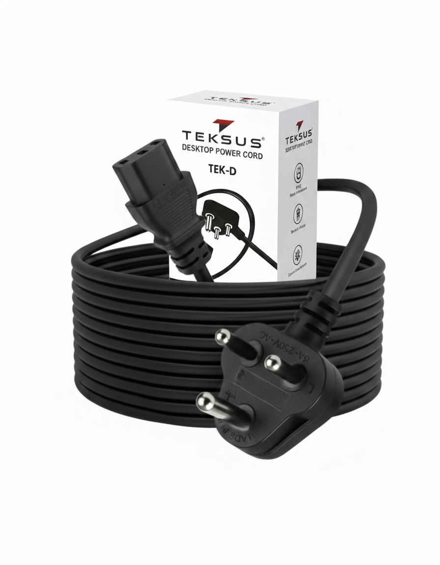 Teksus Desktop Power Cable 1.25m view 2